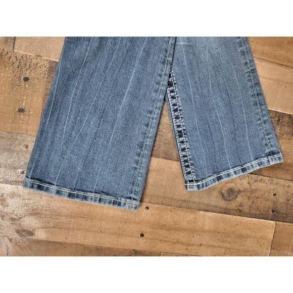 Miss Me Womens 28 Denim Blue Jeans Indian Feathers Rhinestones Boot Cut JW5617BV - Picture 5 of 8